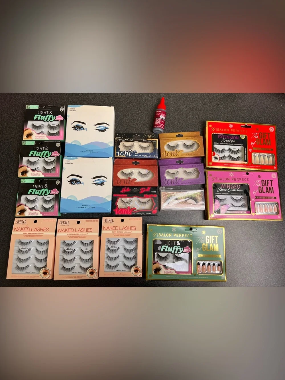 Black False Eyelashes Gift Pack Bundle